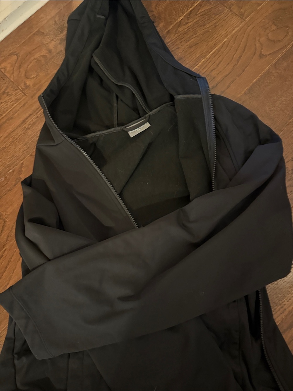 32 Degrees Black Utility Hooded Jacket
